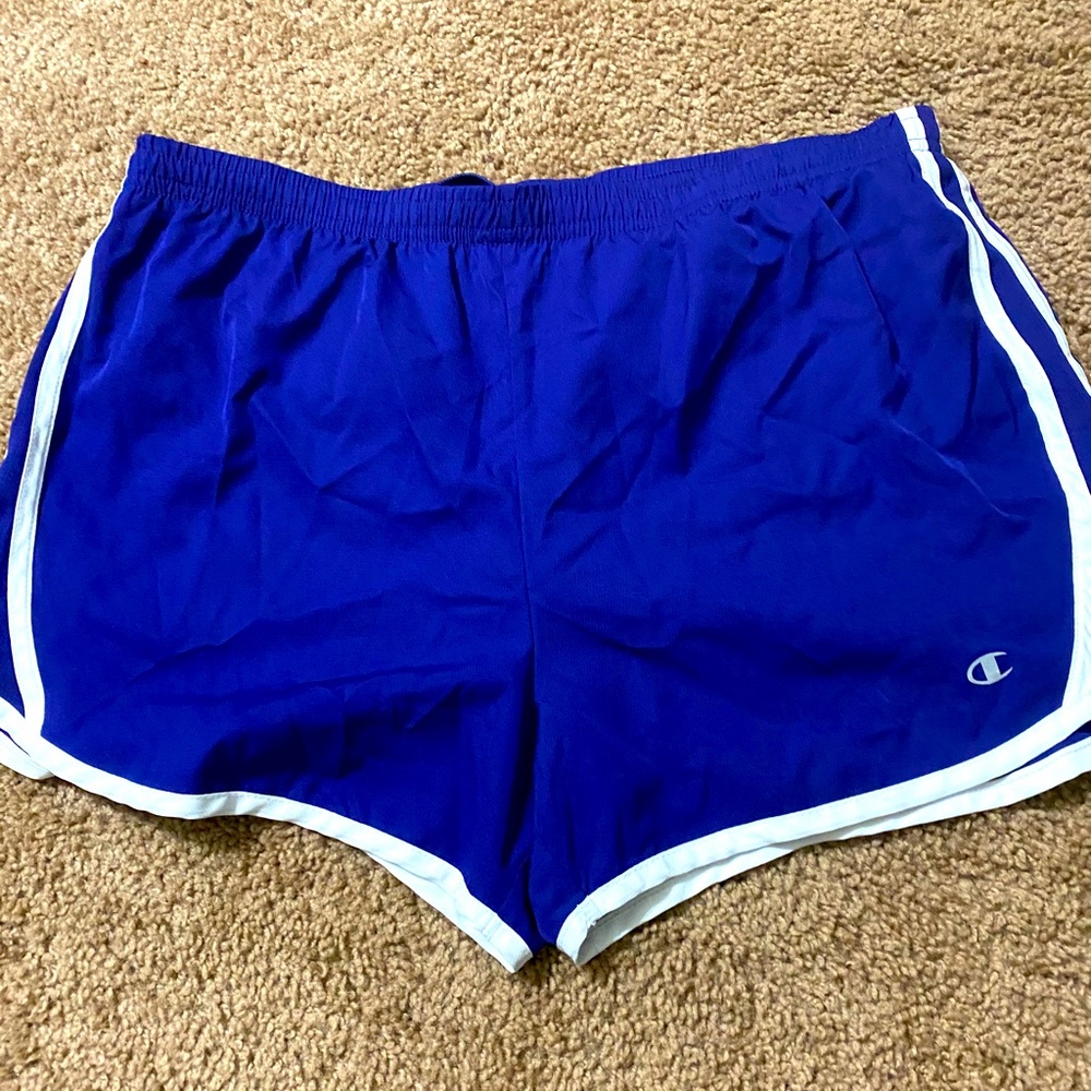 Champion blue running shorts